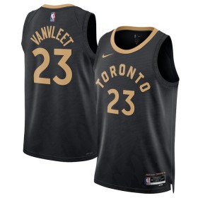 Maillot NBA Toronto Raptors Fred Vanvleet 23 Nike 2022-23 City Edition Noir Swingman - Homme